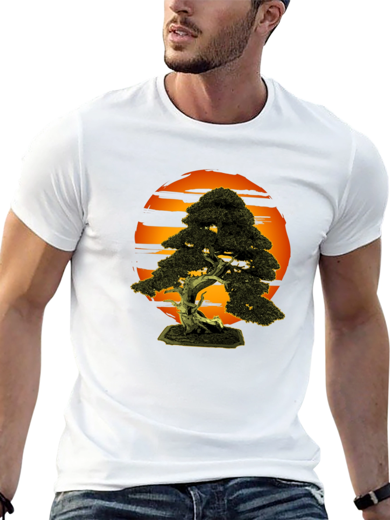 Bonsai Tree T-Shirt - Artistic Nature Design
