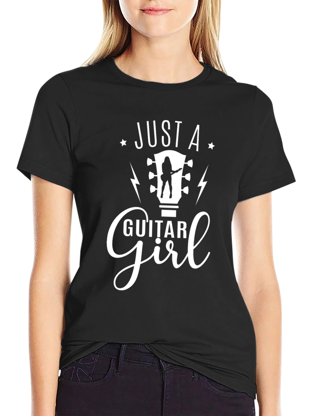 Just a Guitar Girl Graphic Tee