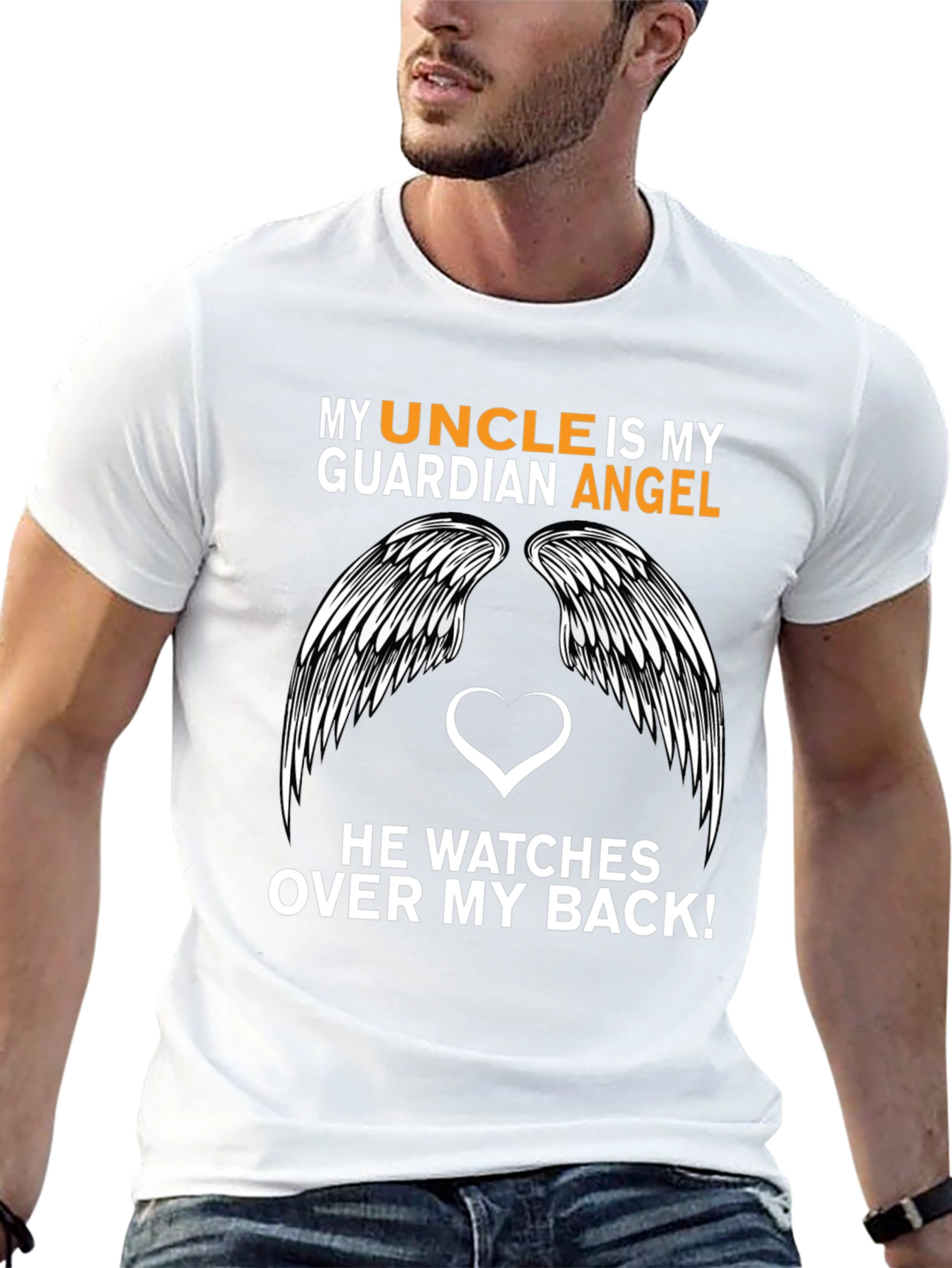 My Uncle is My Guardian Angel T-Shirt