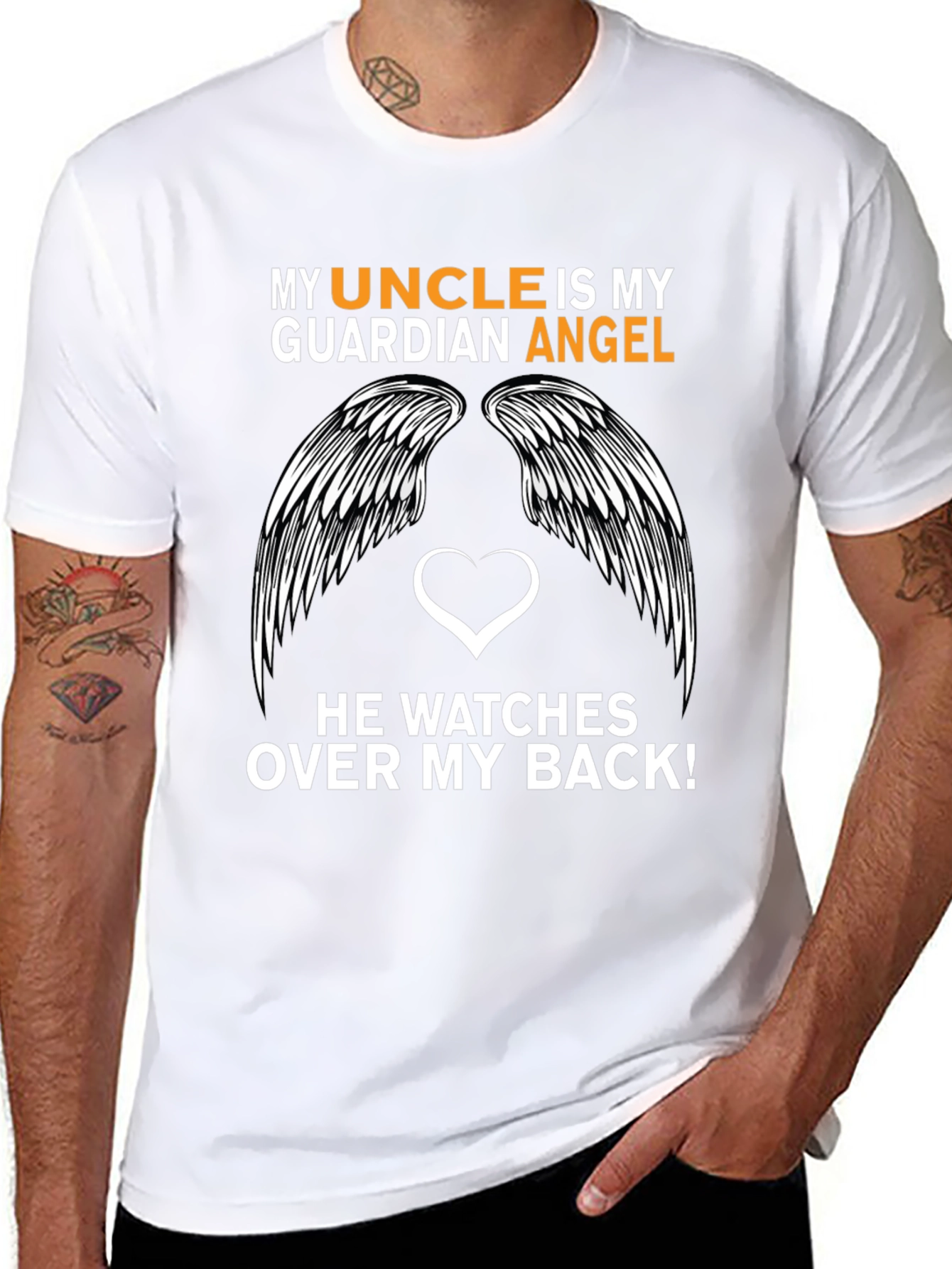 My Uncle is My Guardian Angel T-Shirt