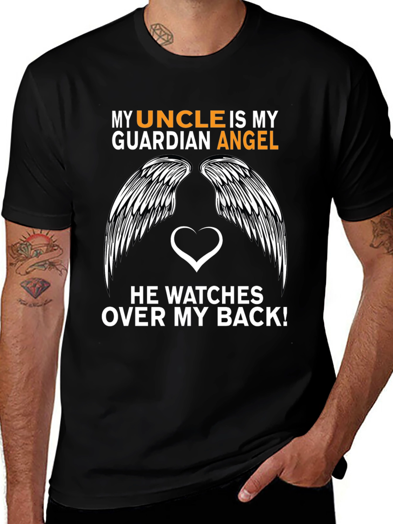 My Uncle is My Guardian Angel T-Shirt