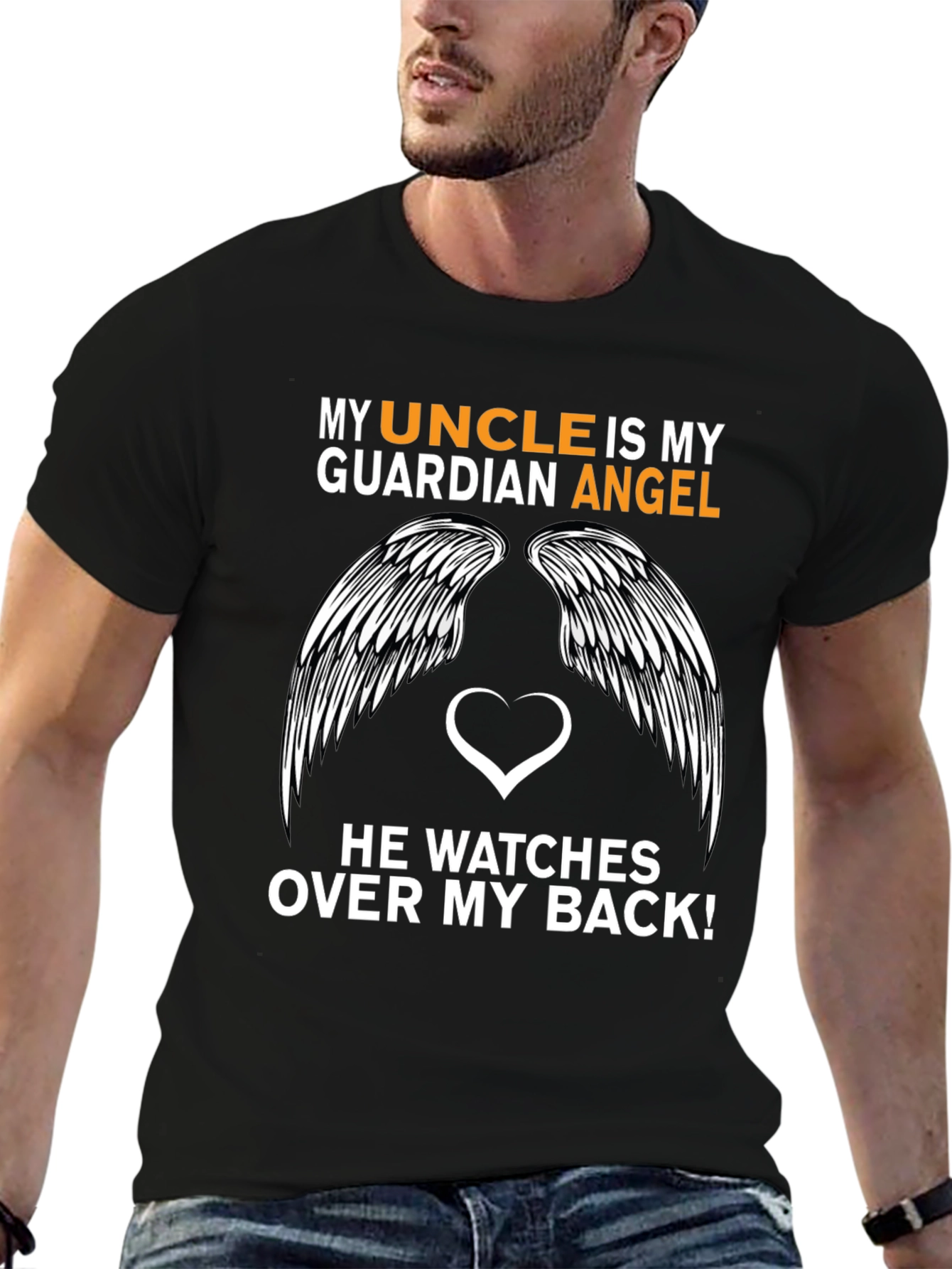 My Uncle is My Guardian Angel T-Shirt