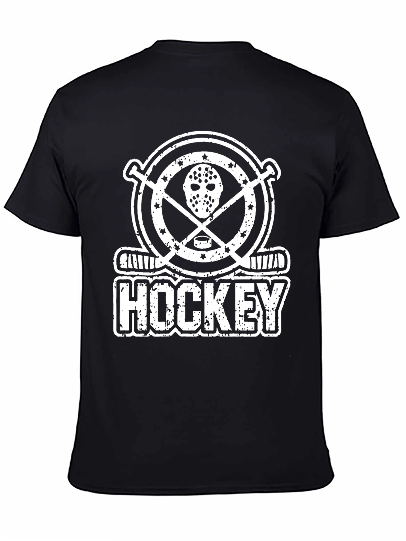 Hockey Graphic T-Shirt - Sporty Black Tee