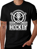 Hockey Graphic T-Shirt - Sporty Black Tee