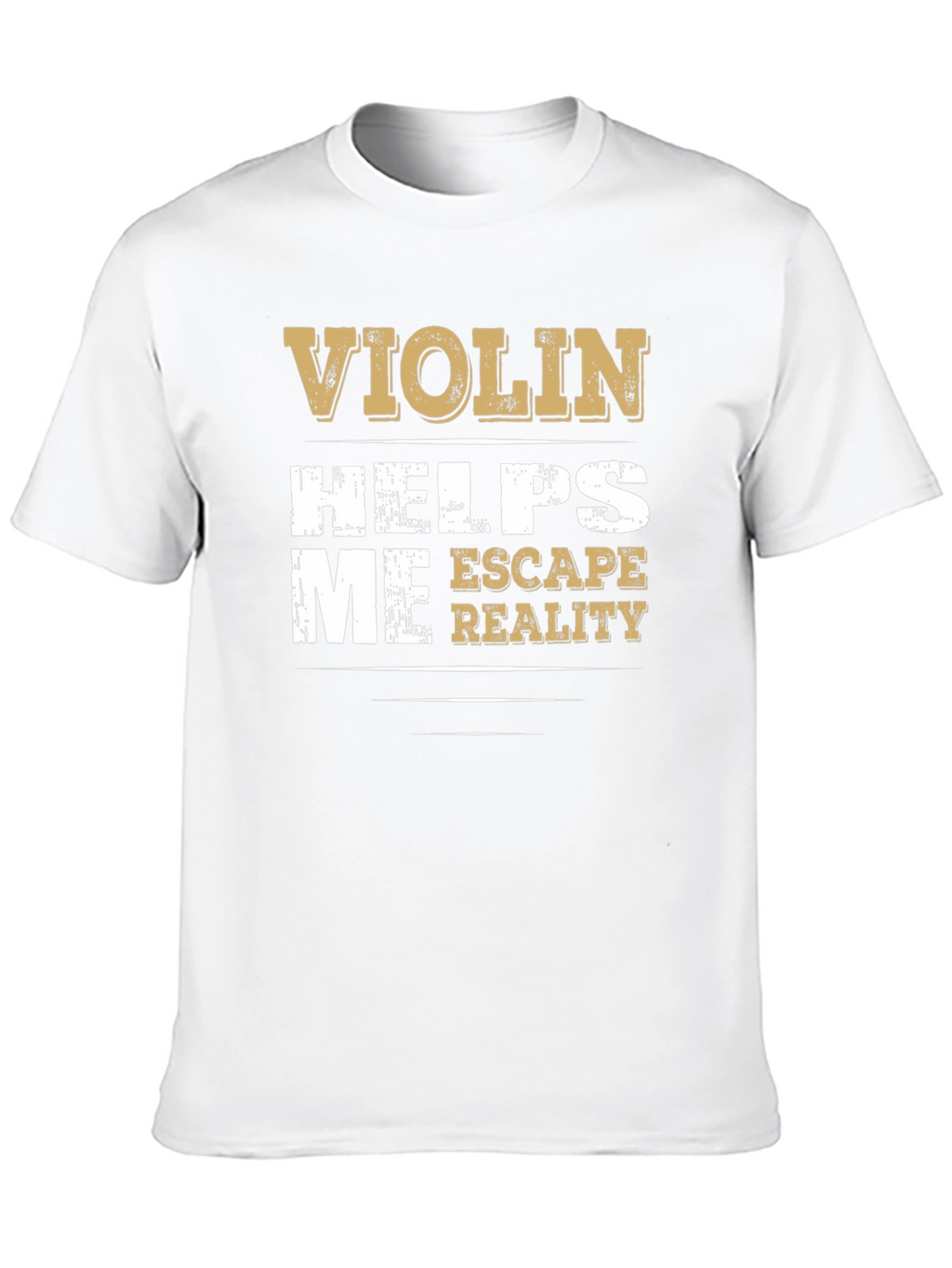 Violin Helps Me Escape Reality Graphic T-Shirt