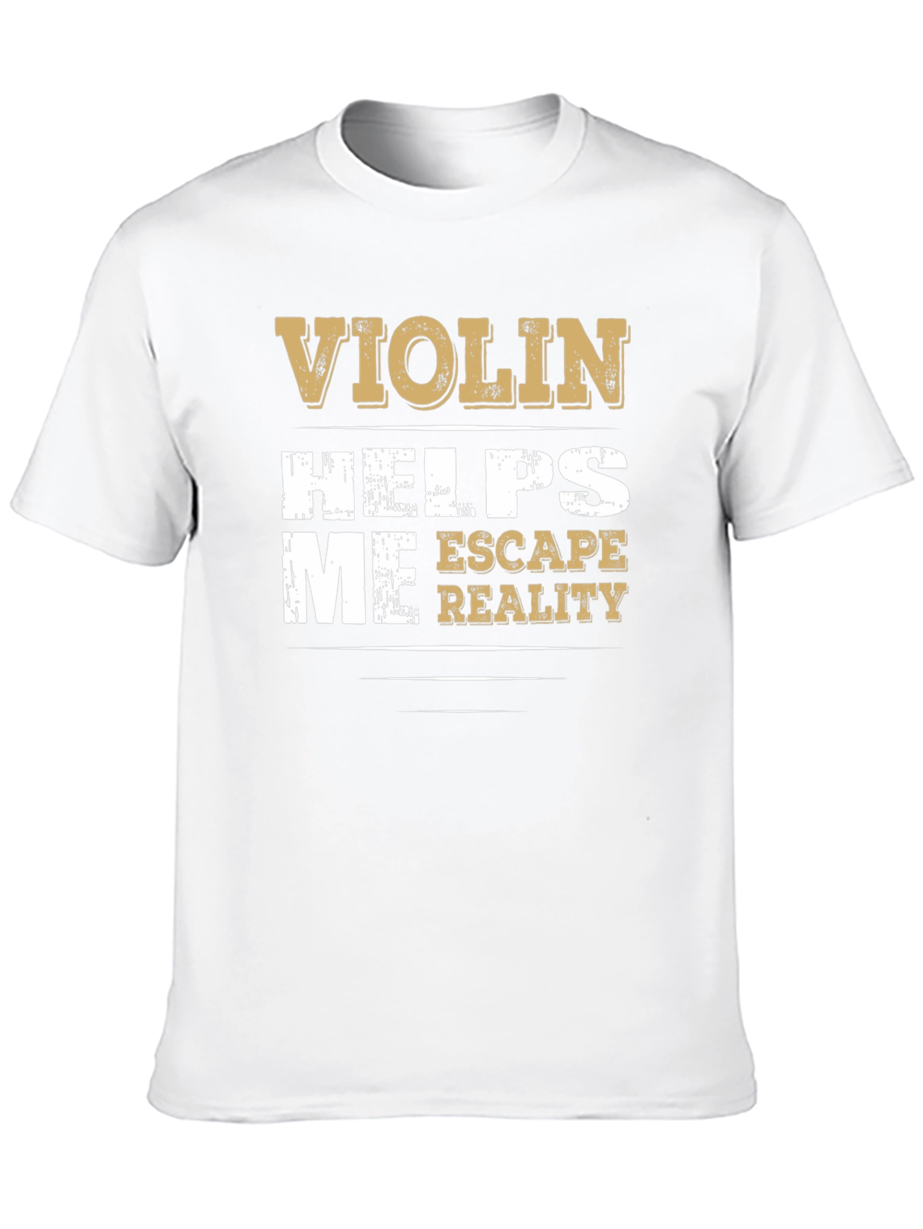 Violin Helps Me Escape Reality Graphic T-Shirt