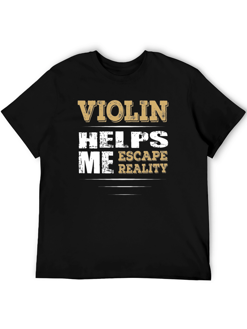 Violin Helps Me Escape Reality Graphic T-Shirt