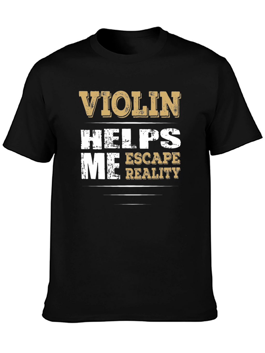 Violin Helps Me Escape Reality Graphic T-Shirt