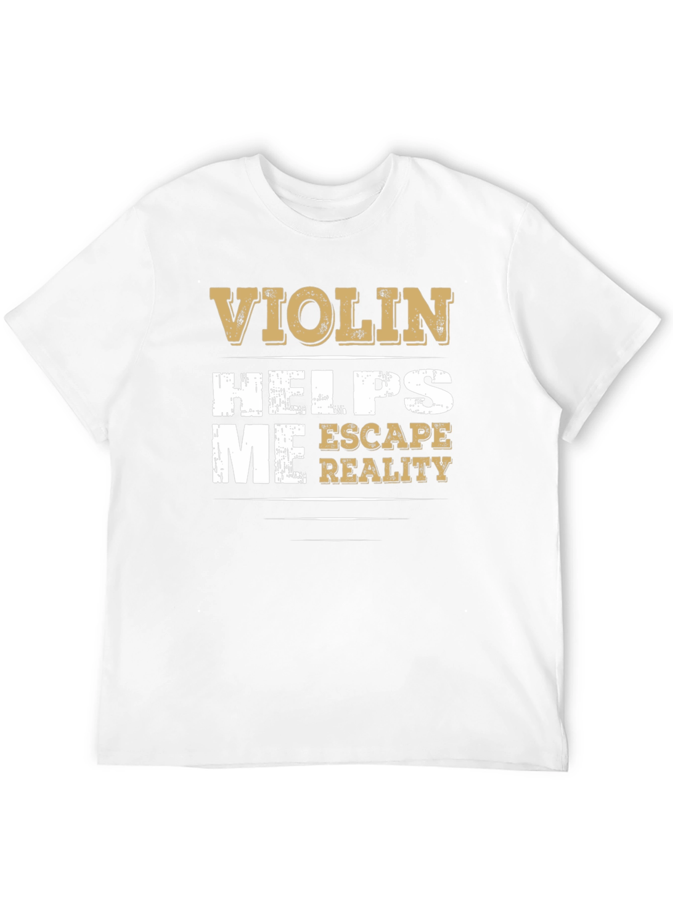 Violin Helps Me Escape Reality Graphic T-Shirt
