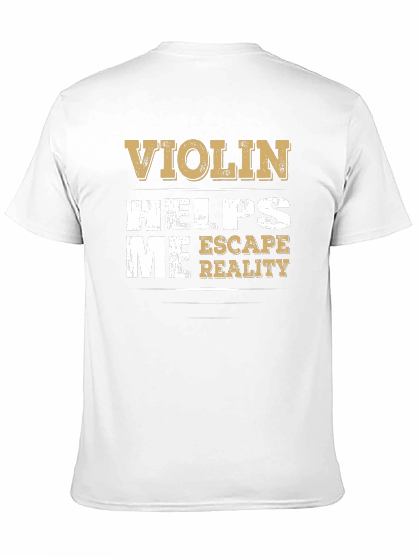 Violin Helps Me Escape Reality Graphic T-Shirt