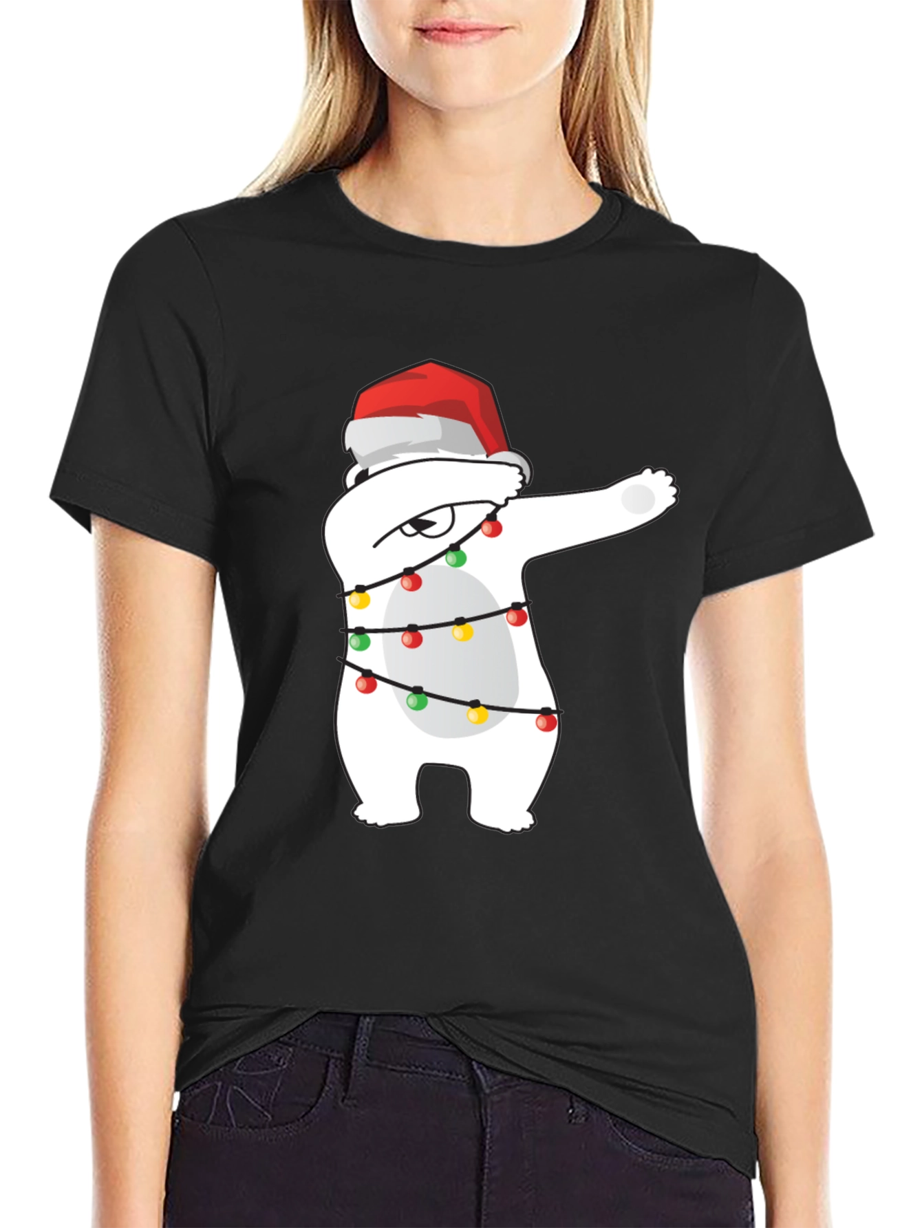 Holiday Dabbing Polar Bear T-Shirt