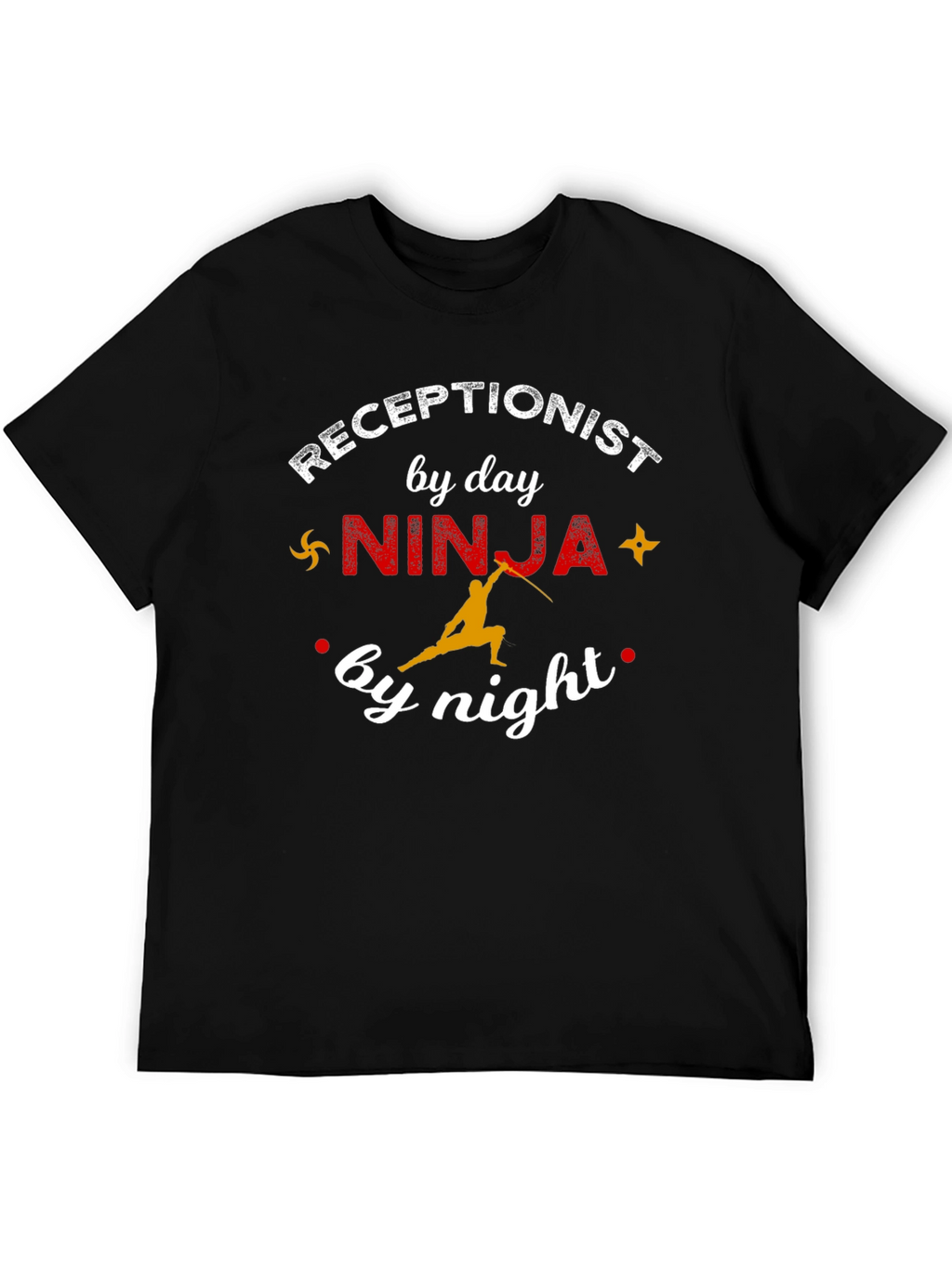 Receptionist Ninja Graphic T-Shirt