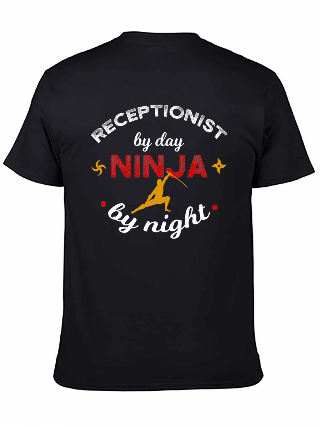 Receptionist Ninja Graphic T-Shirt