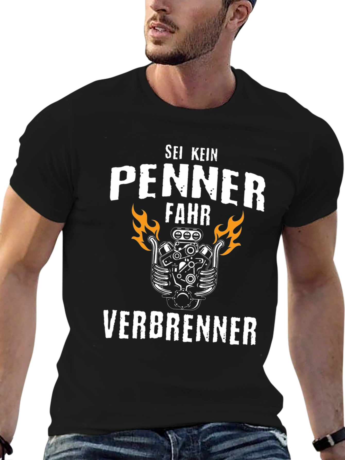 Sei Kein Penner Fahr Verbrenner Graphic T-Shirt