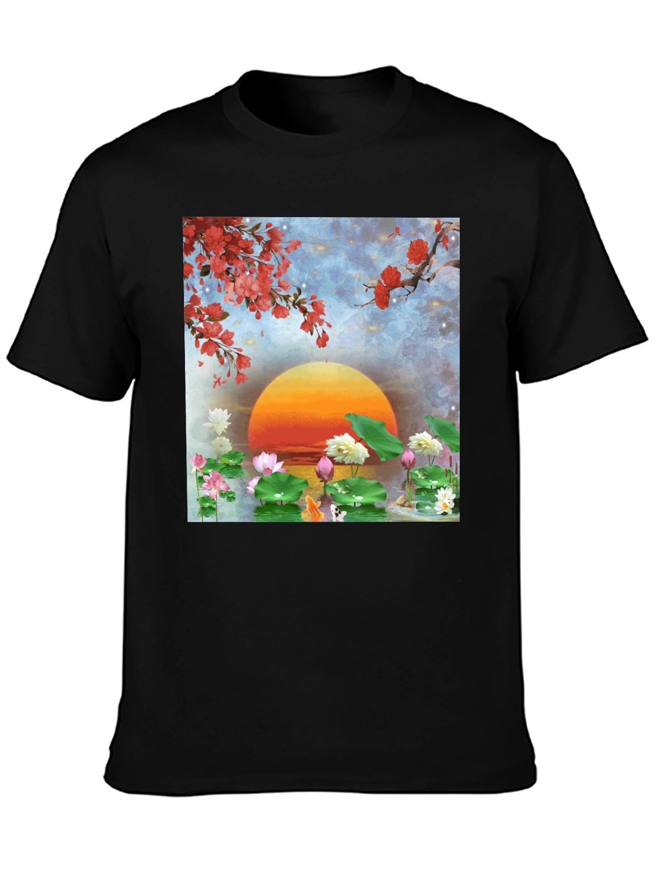 Lotus Sunset Graphic Tee