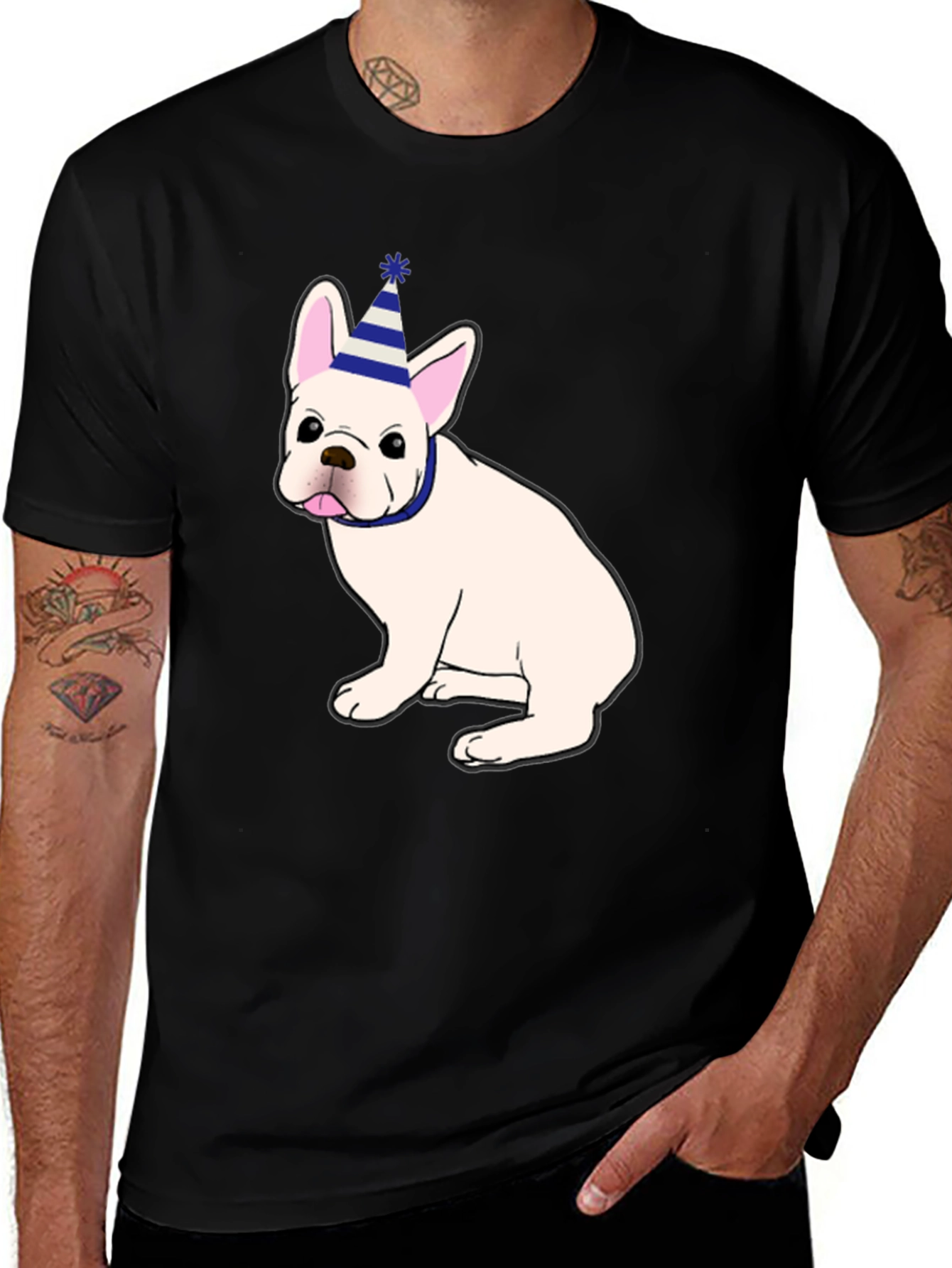 Cute French Bulldog Birthday Party T-Shirt