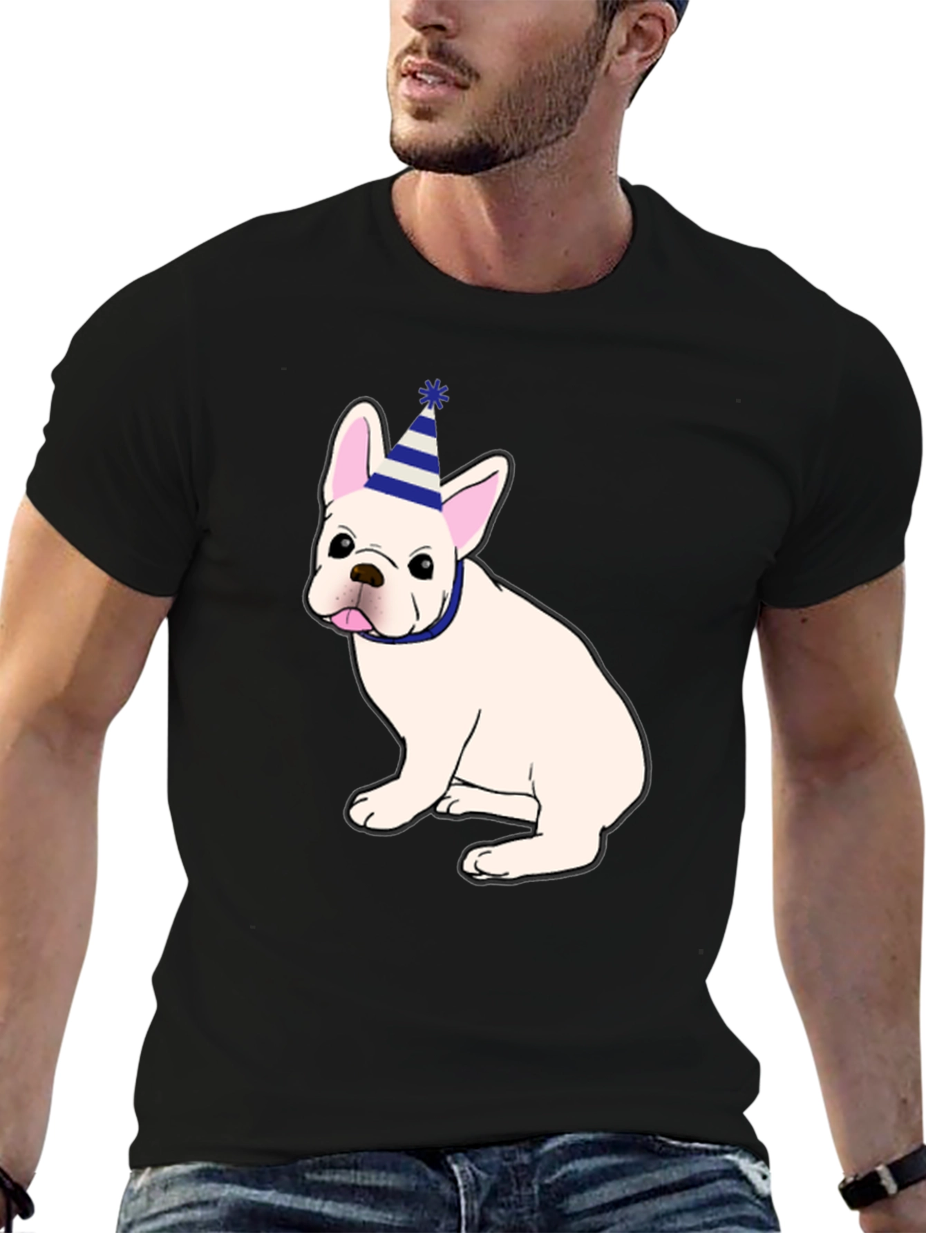 Cute French Bulldog Birthday Party T-Shirt