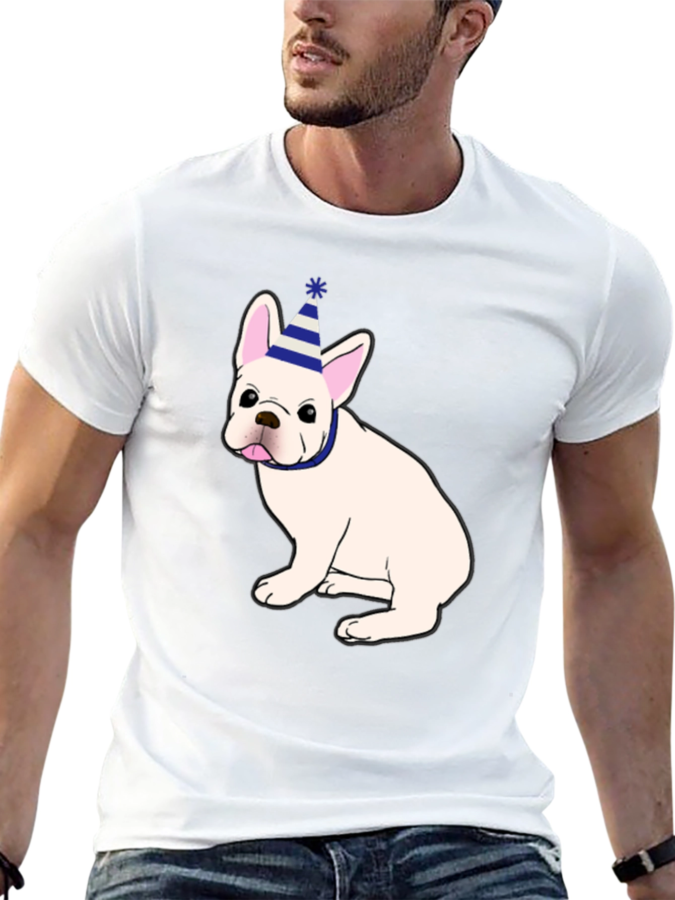 Cute French Bulldog Birthday Party T-Shirt