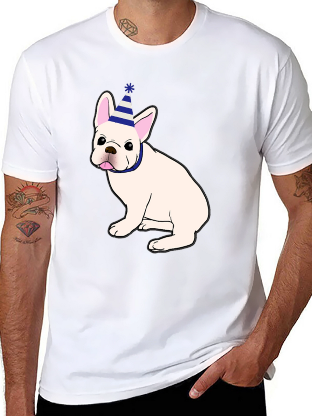 Cute French Bulldog Birthday Party T-Shirt