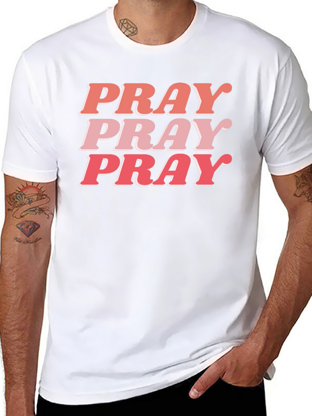 Pray Graphic Tee - Trendy Christian Shirt