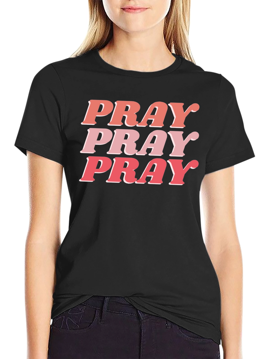 Pray Graphic Tee - Trendy Christian Shirt
