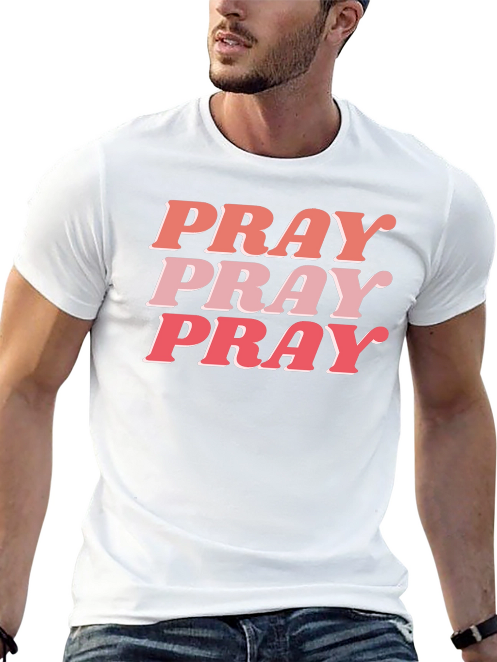 Pray Graphic Tee - Trendy Christian Shirt