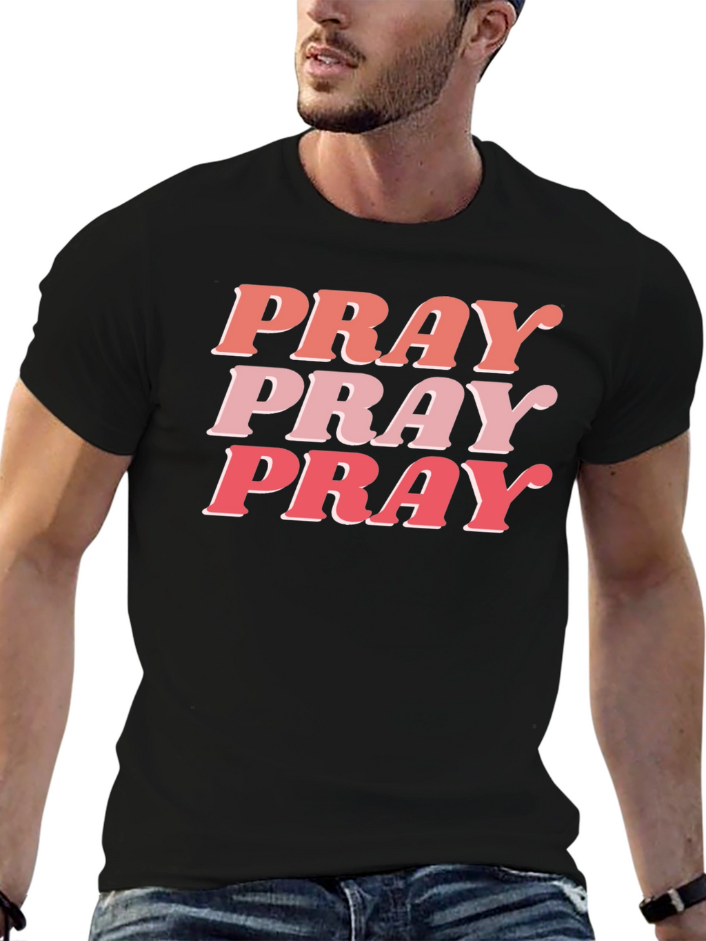 Pray Graphic Tee - Trendy Christian Shirt