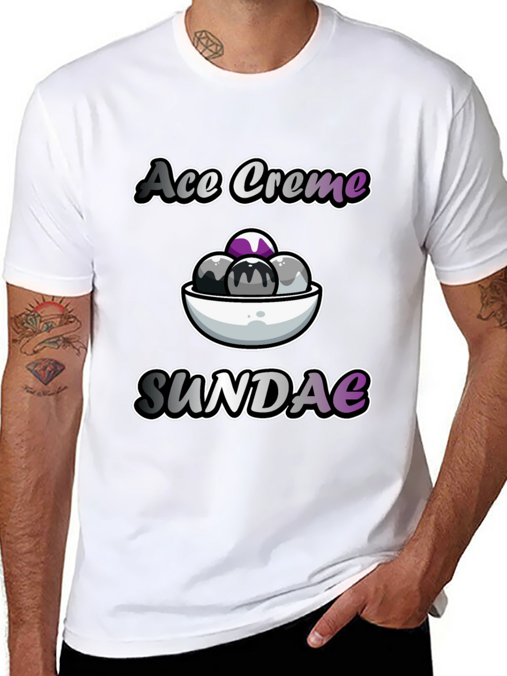 Ace Creme Sundae T-Shirt - Pride Apparel