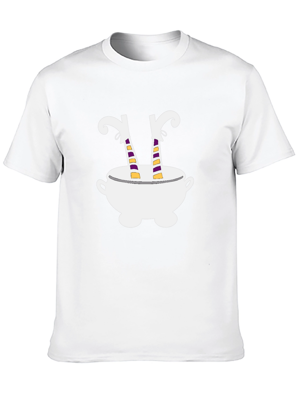 Witch Legs Cauldron T-Shirt Halloween