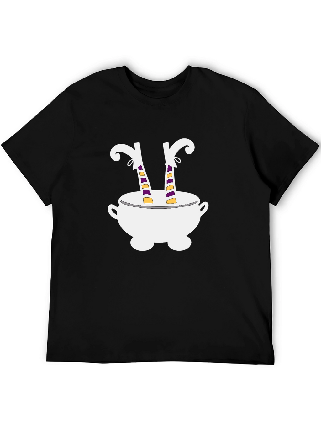 Witch Legs Cauldron T-Shirt Halloween