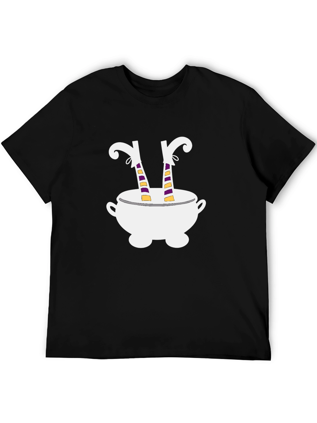 Witch Legs Cauldron T-Shirt Halloween