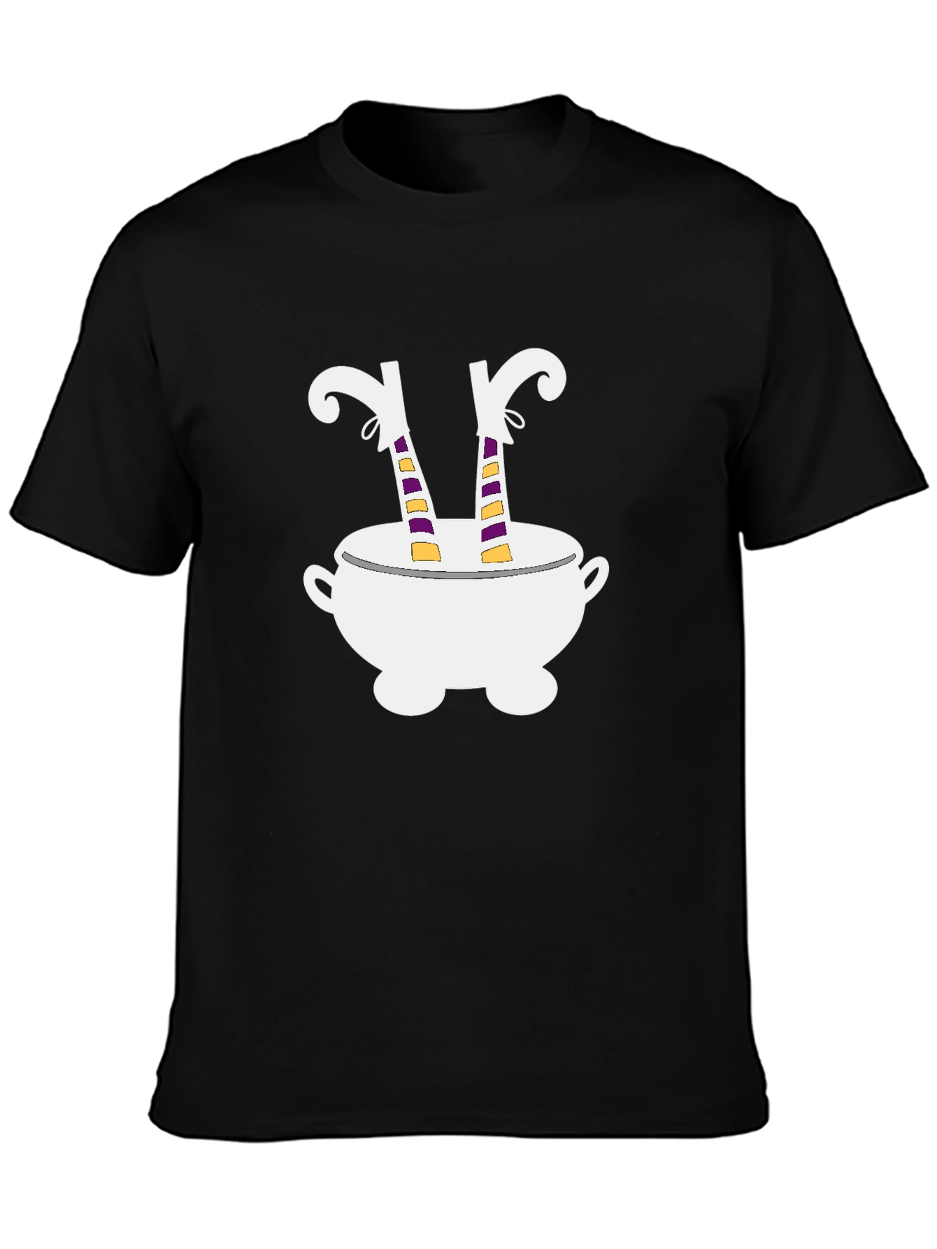 Witch Legs Cauldron T-Shirt Halloween