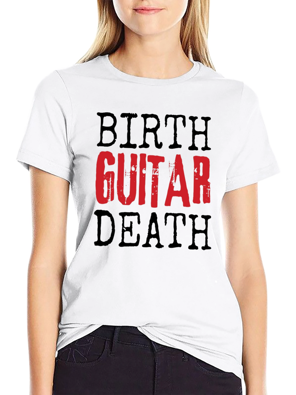 Birth Guitar Death T-Shirt - Musician Graphic Tee