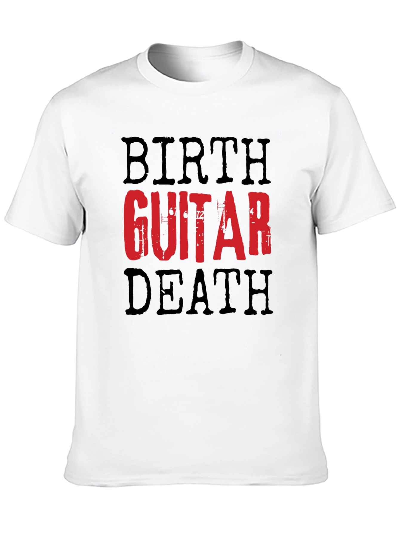 Birth Guitar Death T-Shirt - Musician Graphic Tee