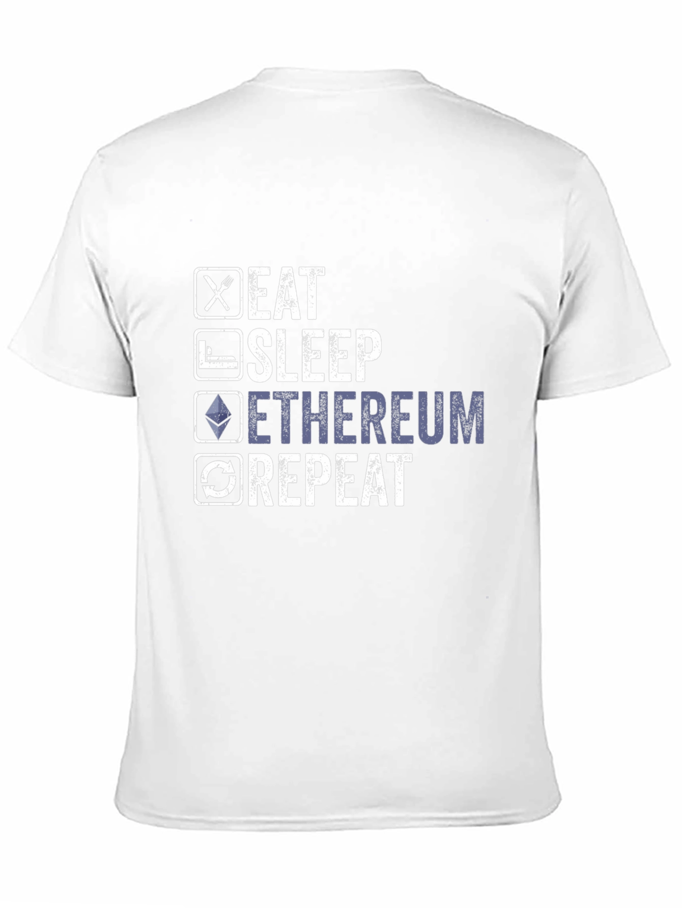 Eat Sleep Ethereum Repeat Graphic Tee