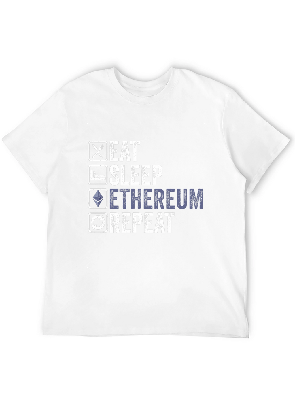 Eat Sleep Ethereum Repeat Graphic Tee