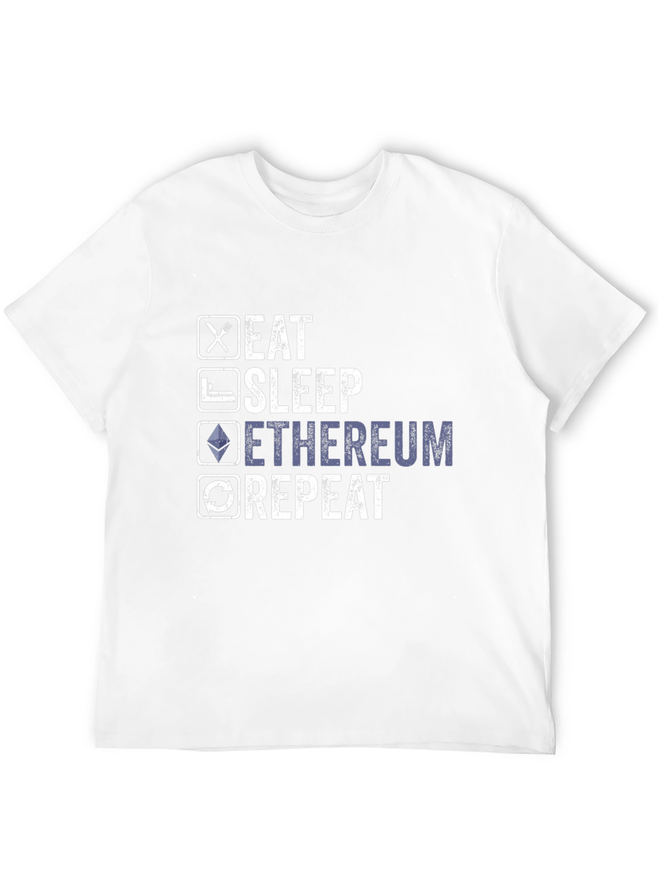 Eat Sleep Ethereum Repeat Graphic Tee
