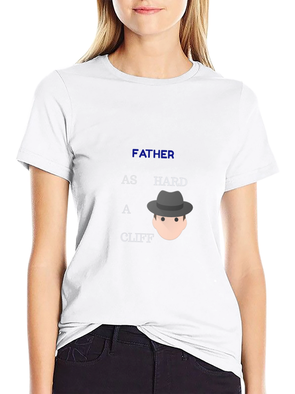 Father Hard Cliff Graphic Tee - Black