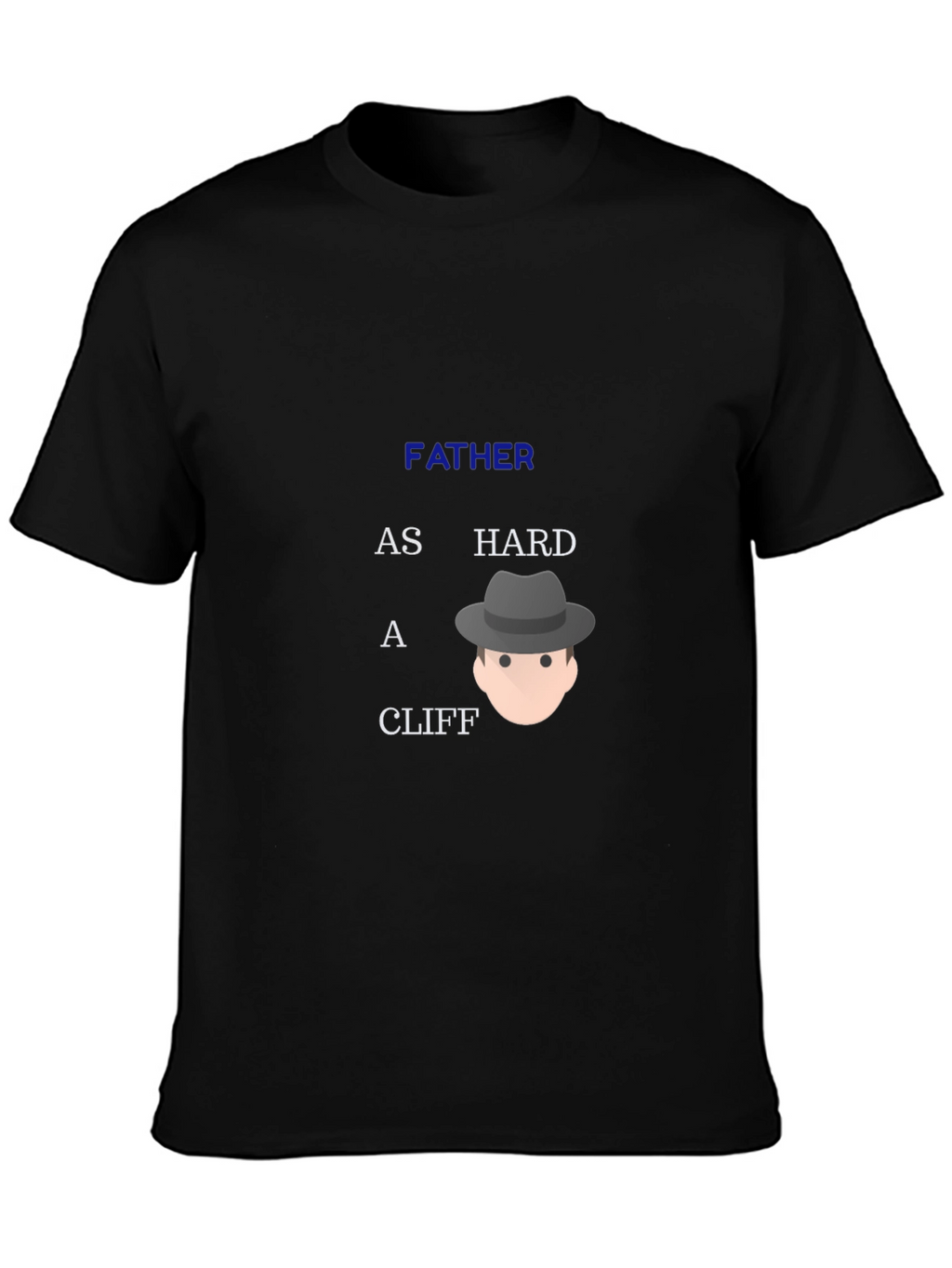 Father Hard Cliff Graphic Tee - Black