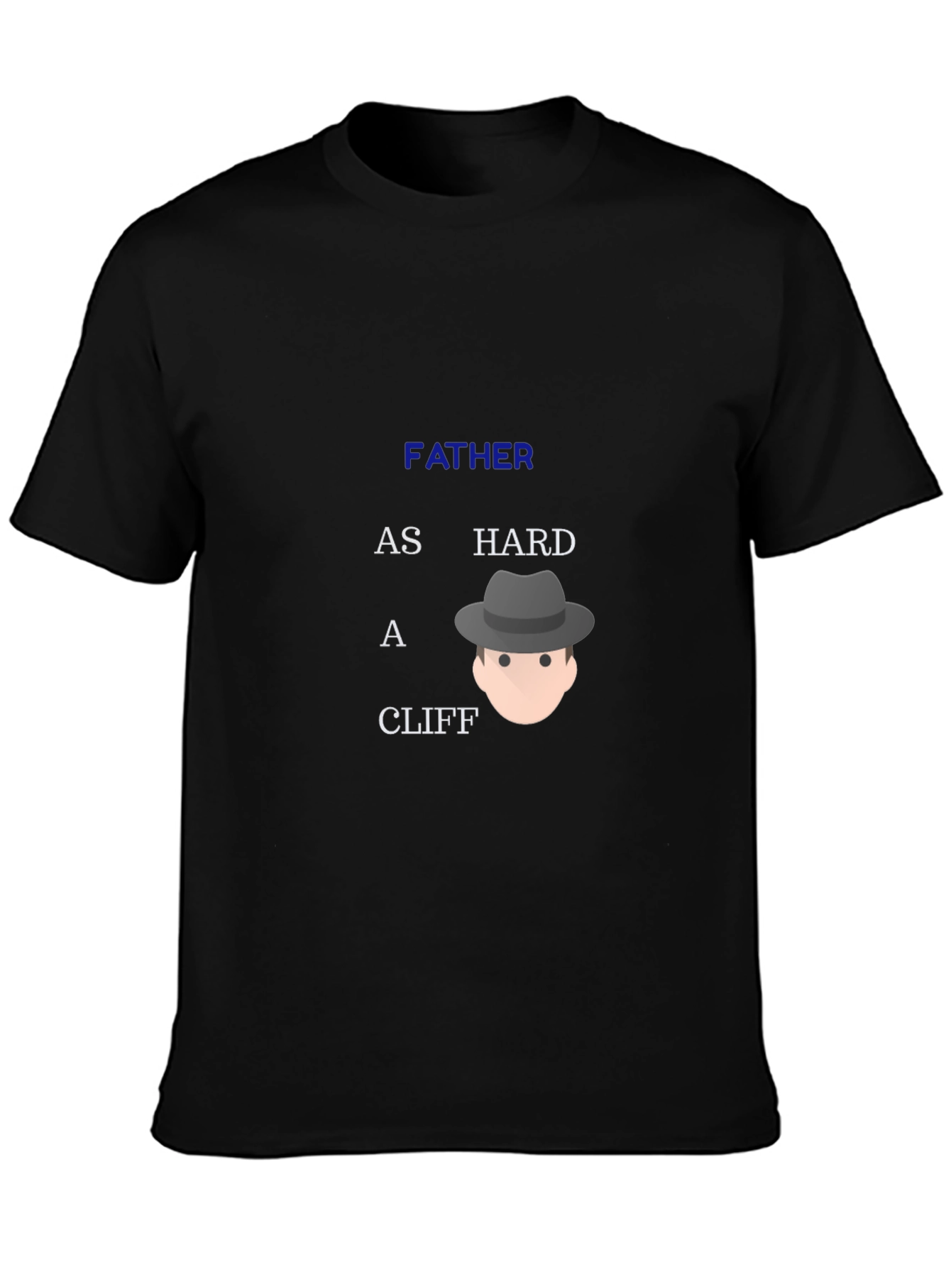 Father Hard Cliff Graphic Tee - Black