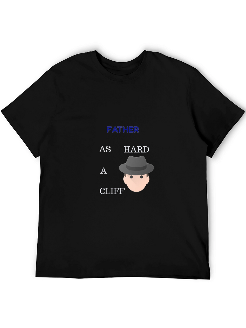 Father Hard Cliff Graphic Tee - Black