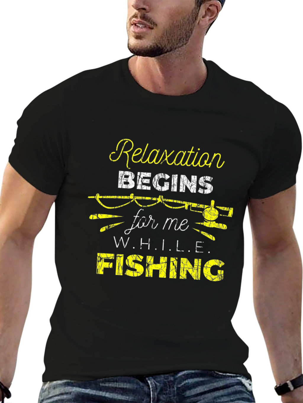 Relaxation Begins Fishing T-Shirt