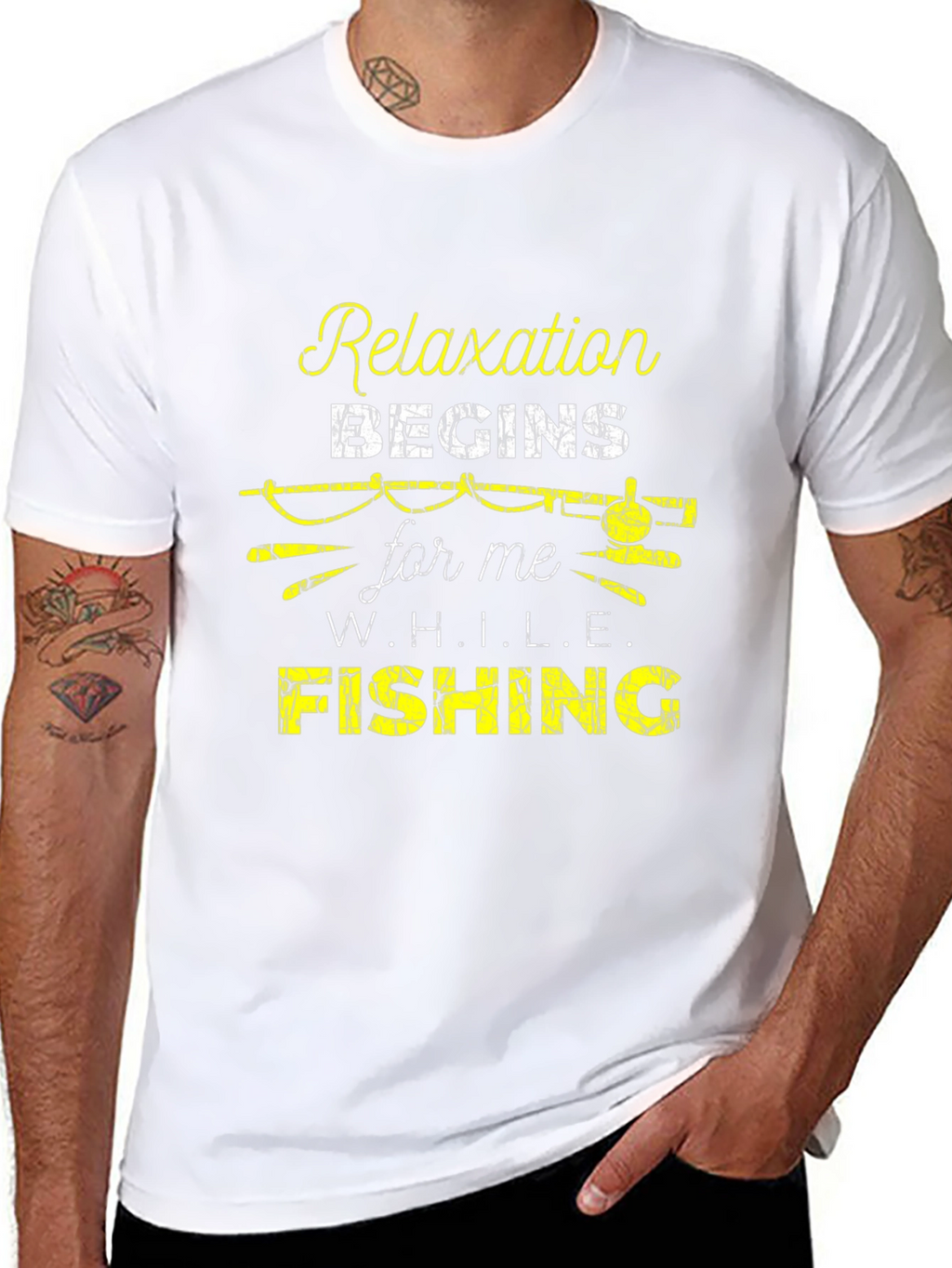 Relaxation Begins Fishing T-Shirt