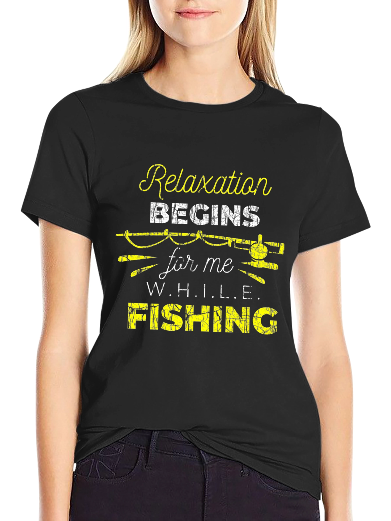 Relaxation Begins Fishing T-Shirt
