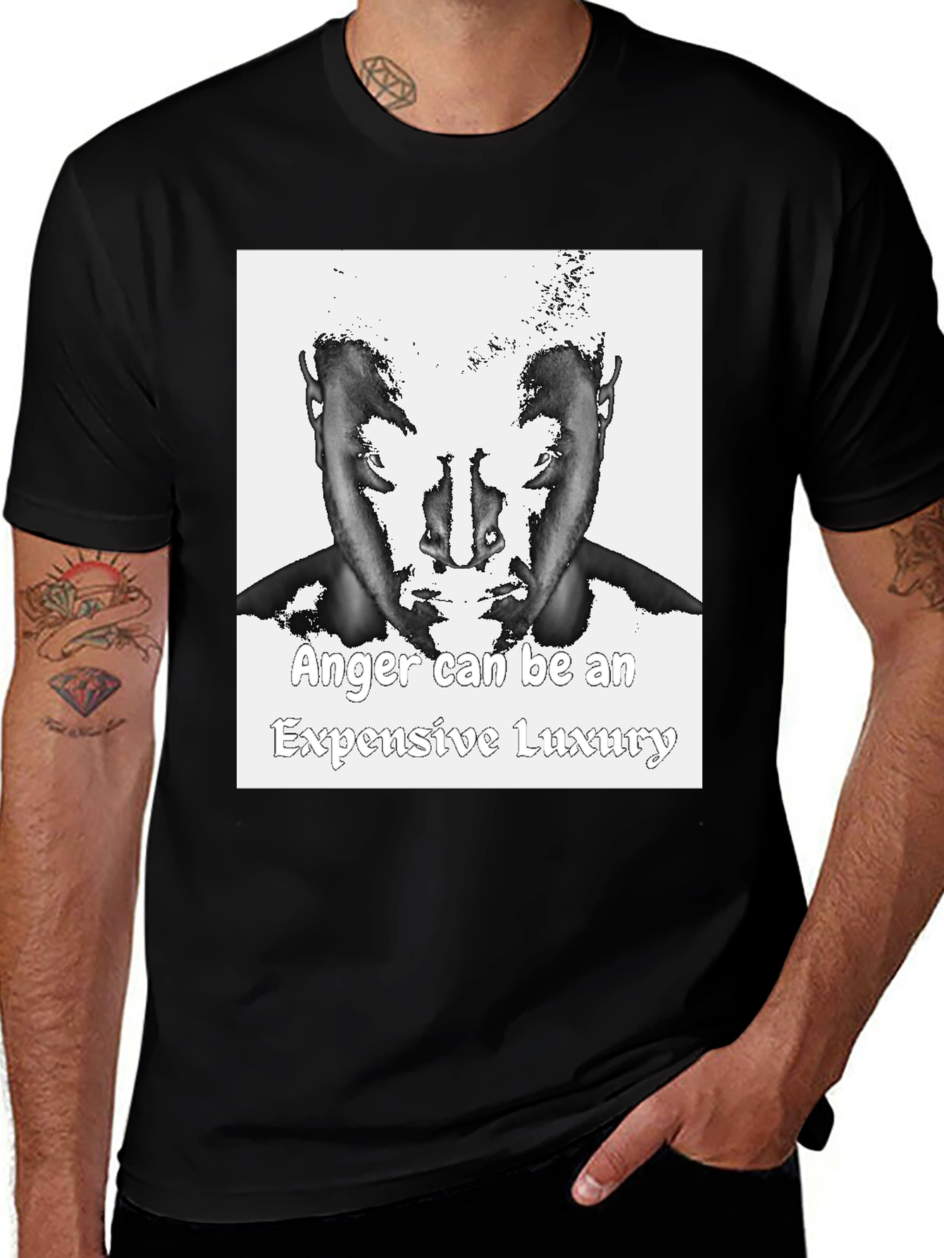 Anger Luxury T-Shirt - Unique Graphic Tee
