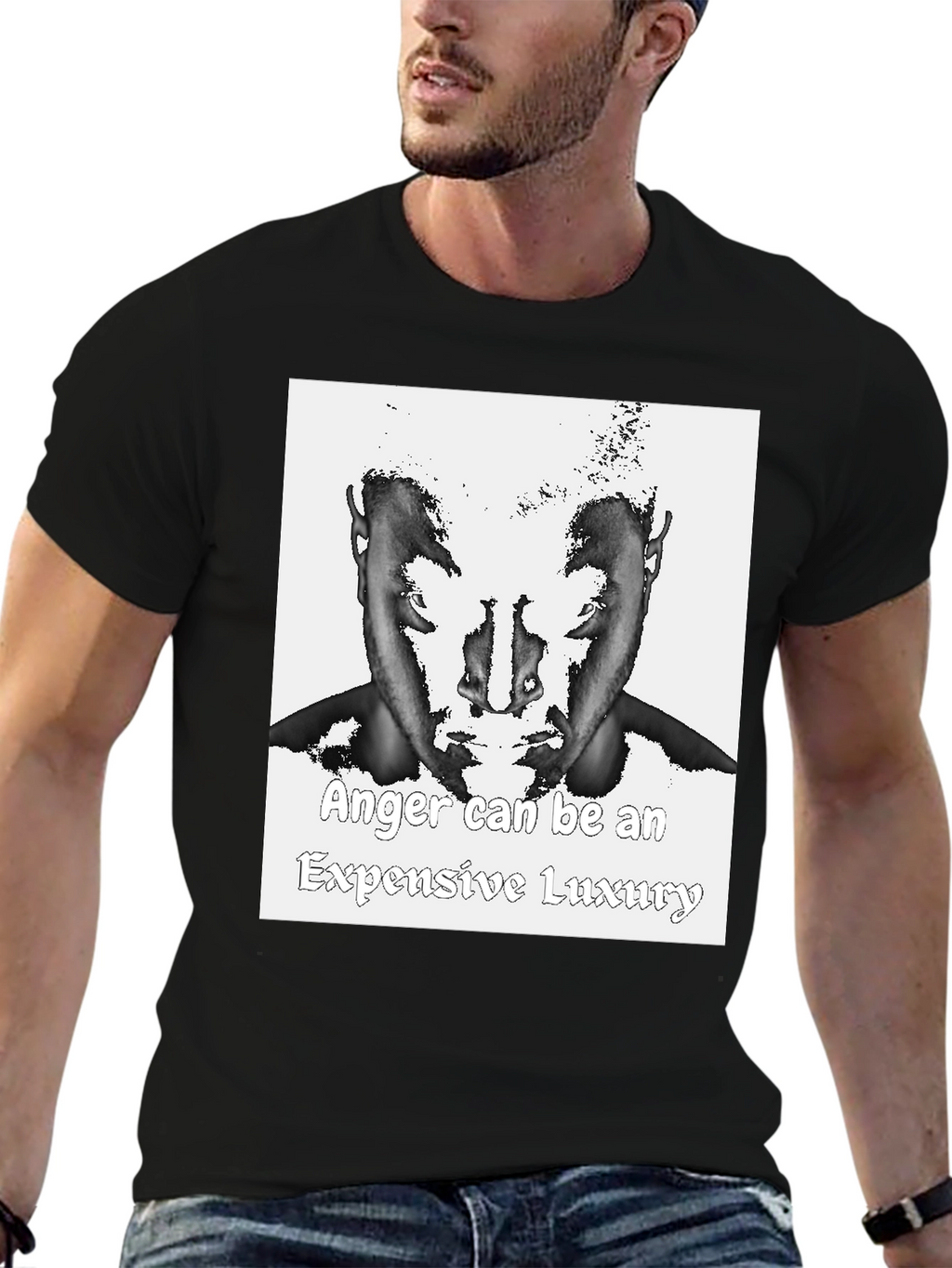 Anger Luxury T-Shirt - Unique Graphic Tee