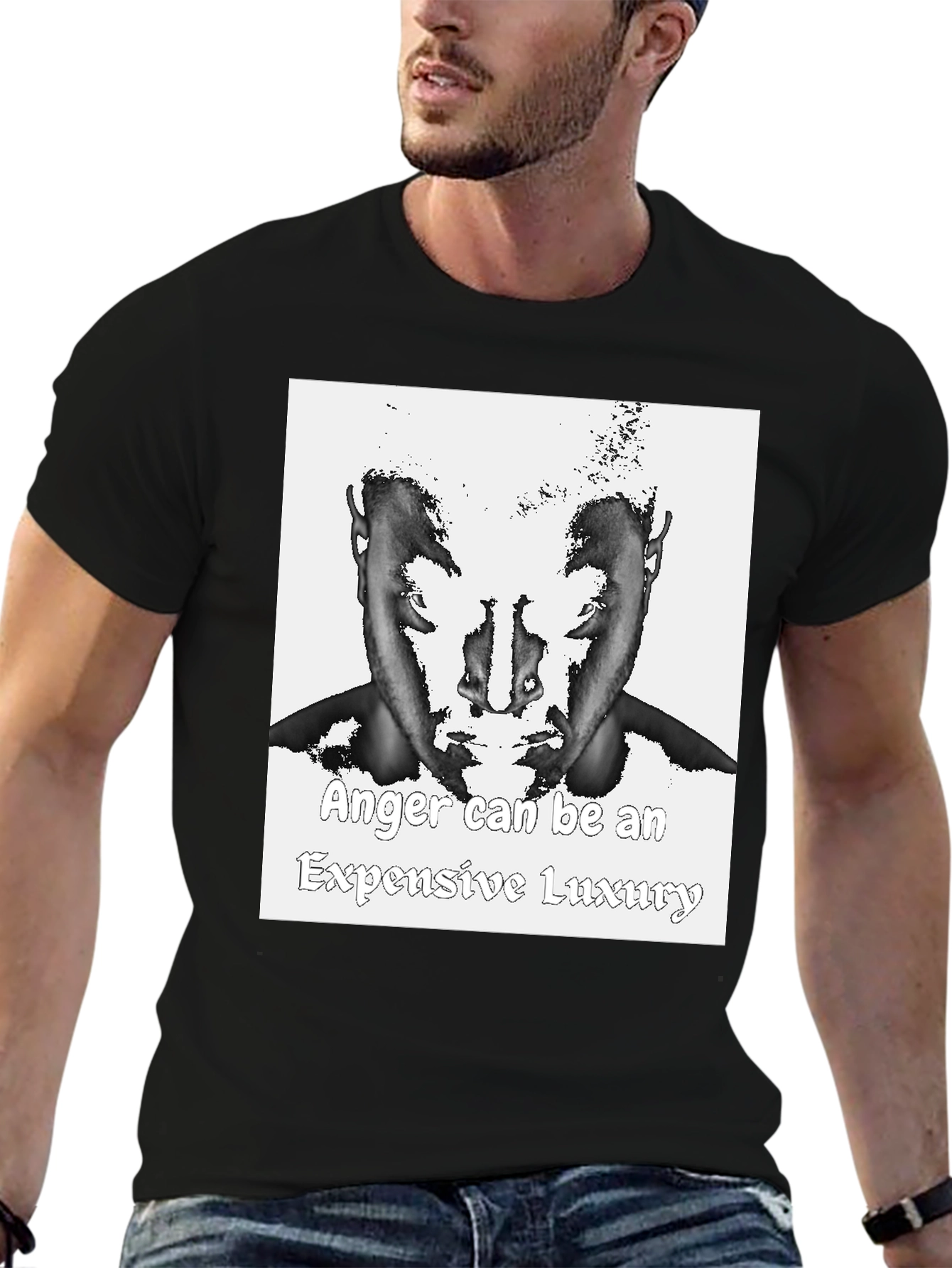 Anger Luxury T-Shirt - Unique Graphic Tee