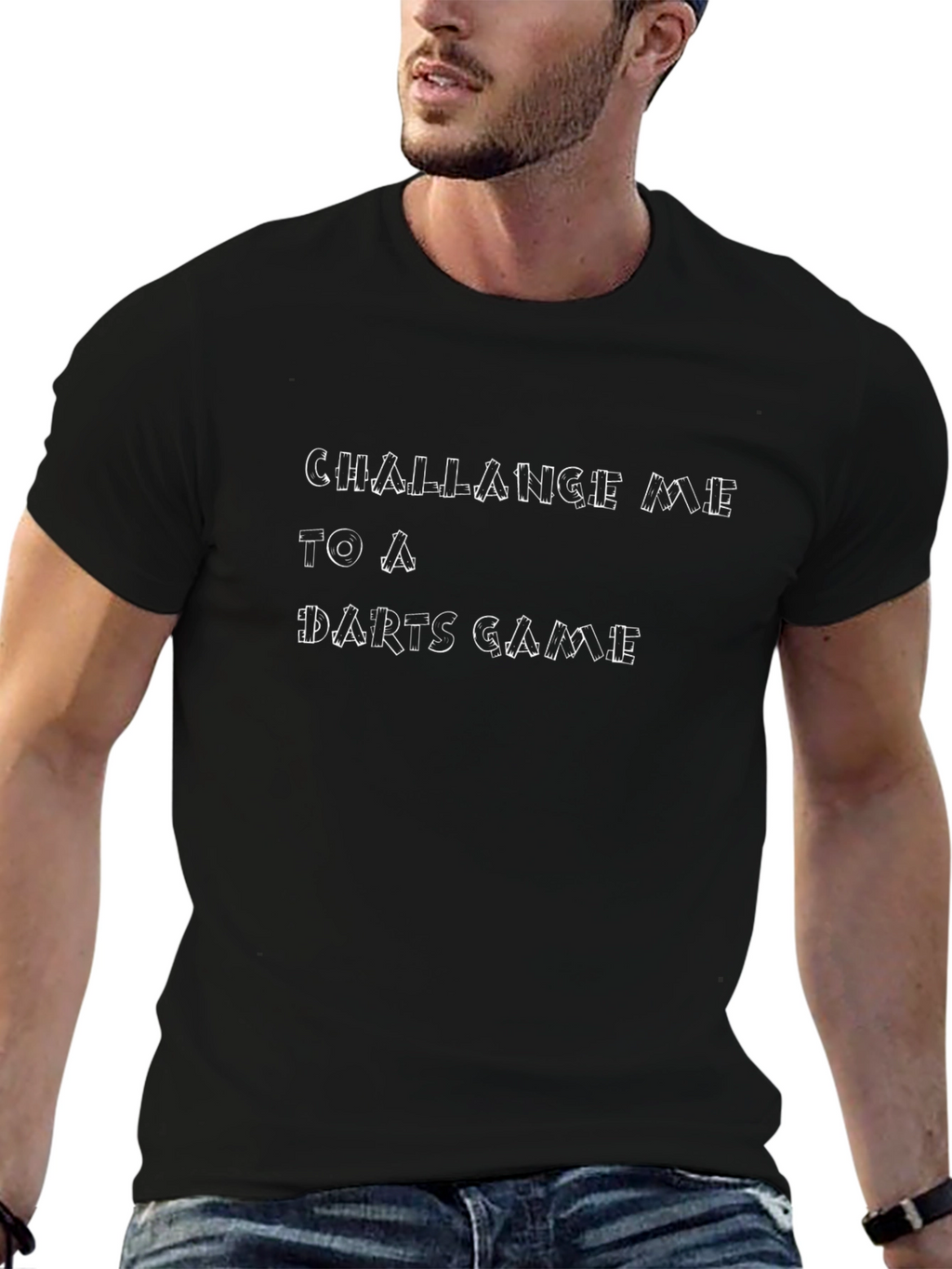 Challenge Me to a Darts Game - Graphic Tee