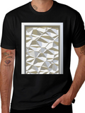 Abstract Geometric Pattern T-Shirt - Modern Art Tee