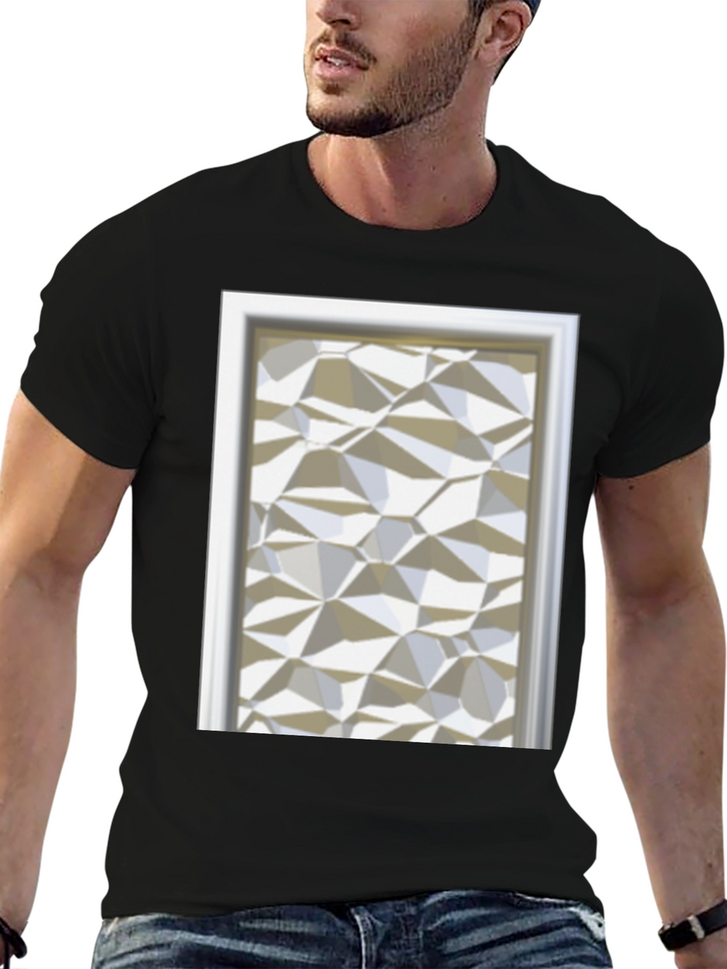 Abstract Geometric Pattern T-Shirt - Modern Art Tee
